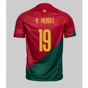 Portugal Nuno Mendes #19 Domaci Dres SP 2022 Kratak Rukavima